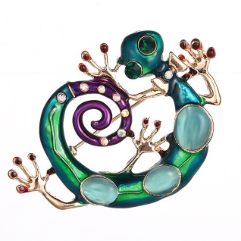*MACHA* Colorful Lizard Shape Brooch Fashion Pin